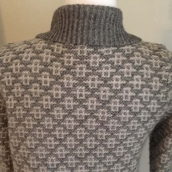 LOFT Gray White Open Draper Cardigan Sweater - Picture 5 of 8